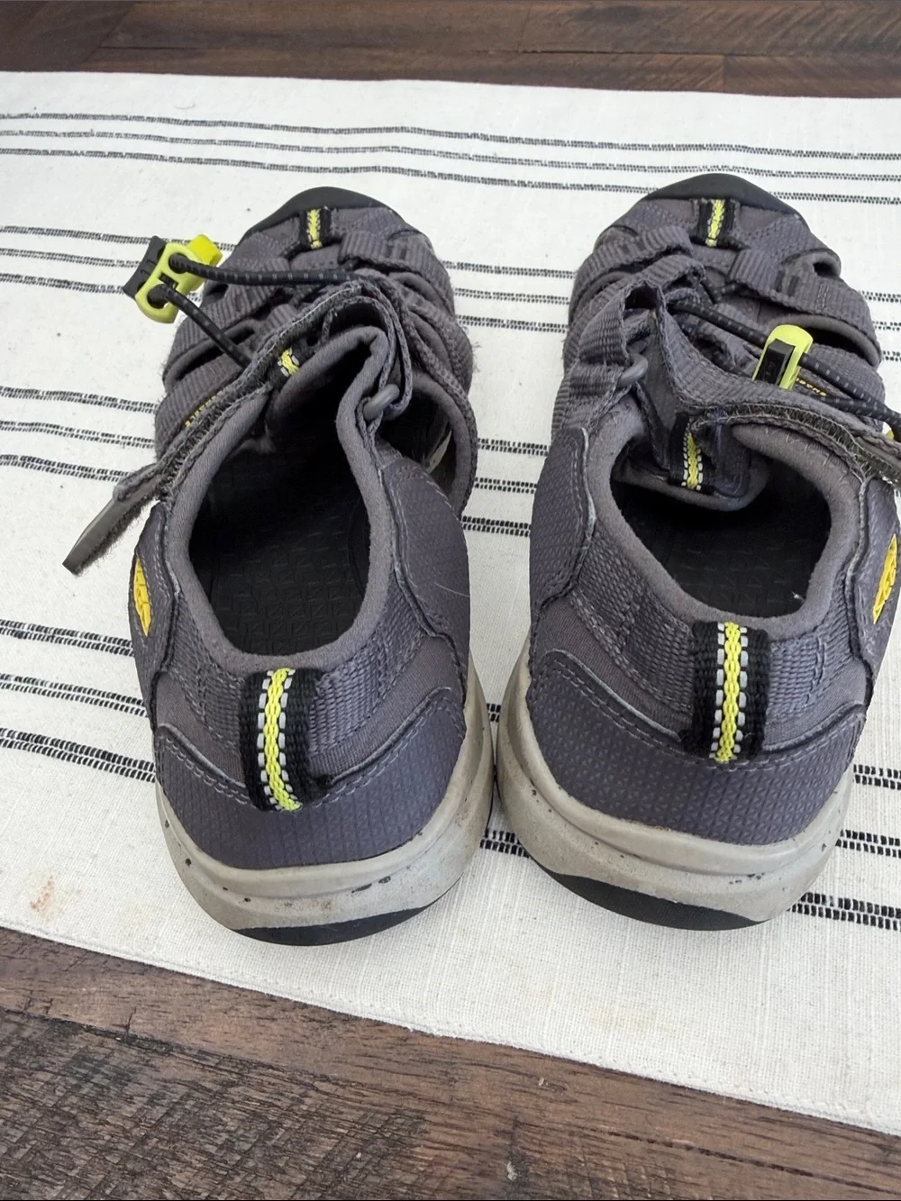 Keen Gray and Yellow Kids Closed-Toe Sandals